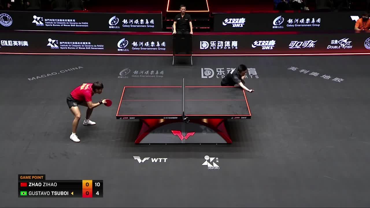 赵子豪 vs 坪井-古斯塔沃 WTT澳门国际乒乓球赛 男单第一轮