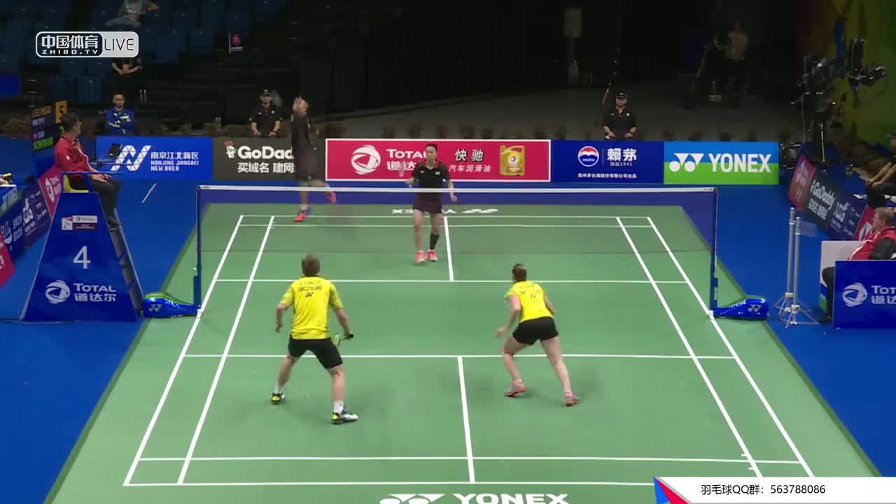 李洋/许雅晴 vs 夏勒/席琳 2018南京世锦赛 男单第一轮