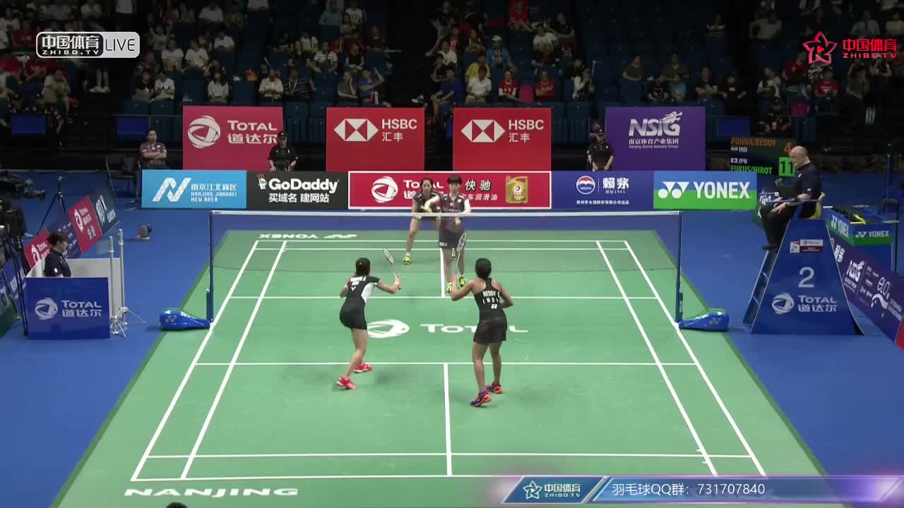 蓬纳帕/斯基-瑞迪 vs 福岛由纪/广田彩花 2018南京世锦赛 女双