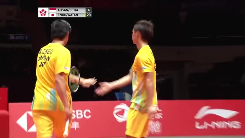 经典回顾：2018羽毛球年终总决赛 远藤大由/渡边勇大VS阿山/塞蒂亚万