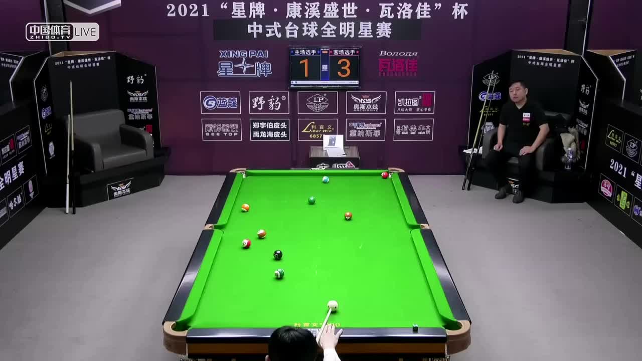 2021中式台球全明星赛 64进32双败　寇艳琪 vs 石汉青