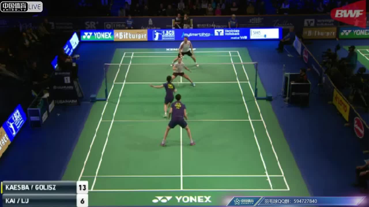 鲁恺/陈露 VS 彼得-卡斯巴尔/乔安娜-格里斯威斯基 世界羽联萨洛卢公开赛 混双半决赛
