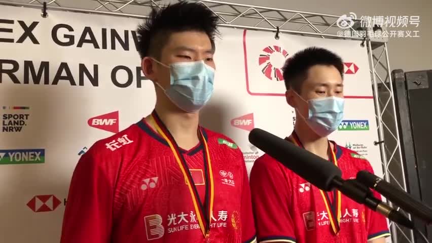 全程高能！刘雨辰流利英语接受媒体采访（来源：德国羽毛球公开赛义工）