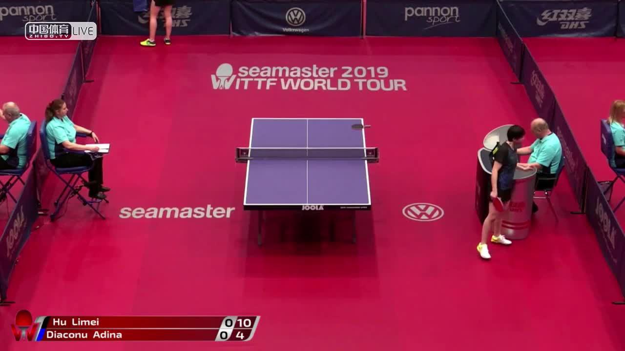 胡丽梅 CHN vs 迪亚科努 ROU 2019匈牙利公开赛女单 第二轮