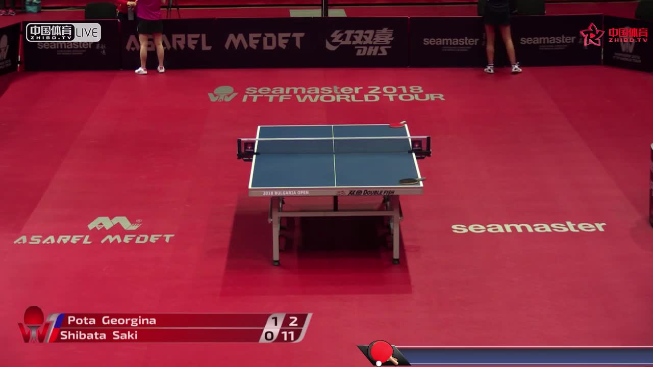 波塔 HUN vs 芝田沙季 JPN ITTF保加利亚公开赛女单1/8决赛