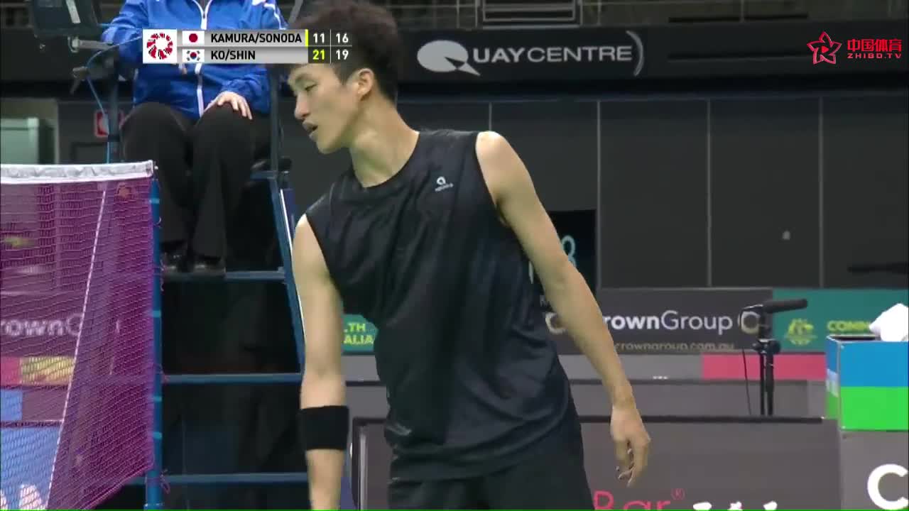2019澳羽赛|高成炫/申白喆2-0战胜日本鸡血组合夺冠