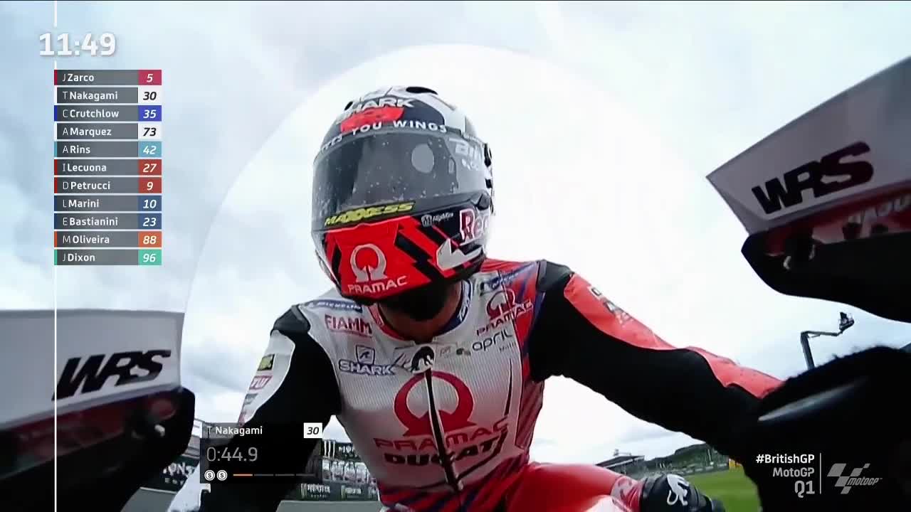 英国大奖赛 MotoGP排位赛Q1