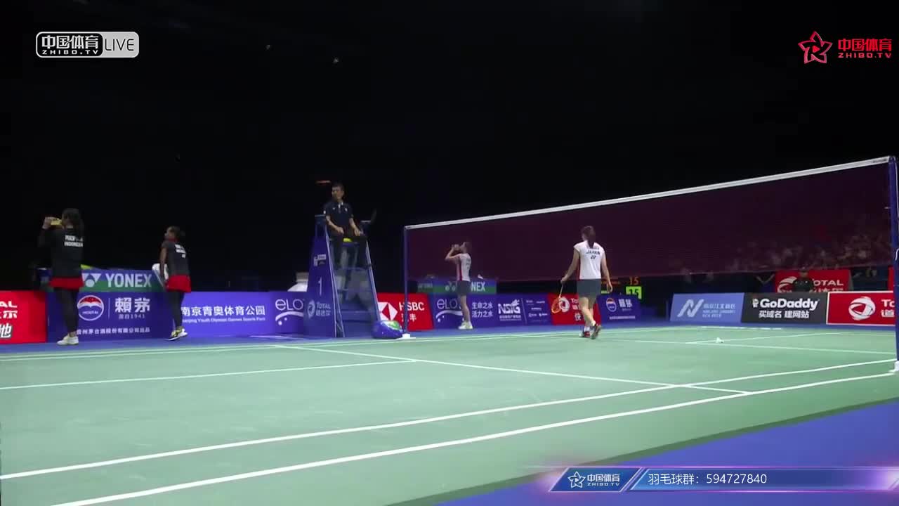 田中志穗/米元小春 vs 哈里斯/普拉蒂普塔 2018南京世锦赛女双1/4决赛