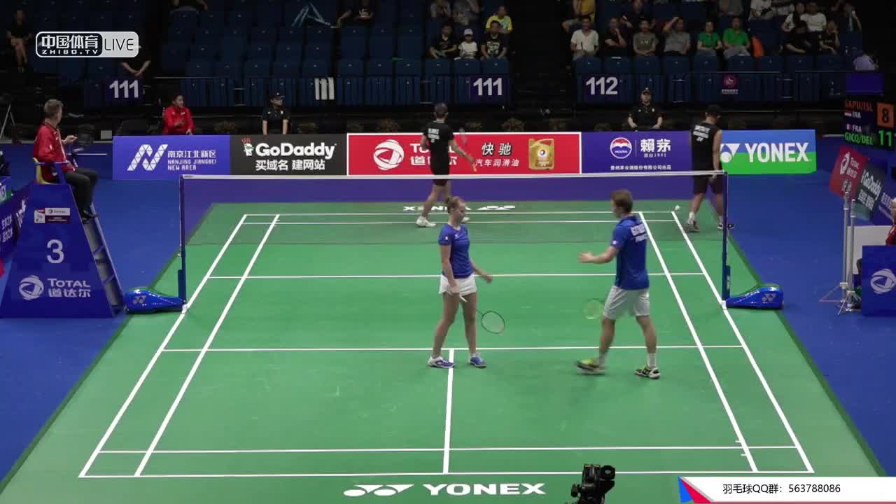 亚东尼/马尔希拉 vs 吉奎尔/德尔吕 2018南京世锦赛 混双第一轮