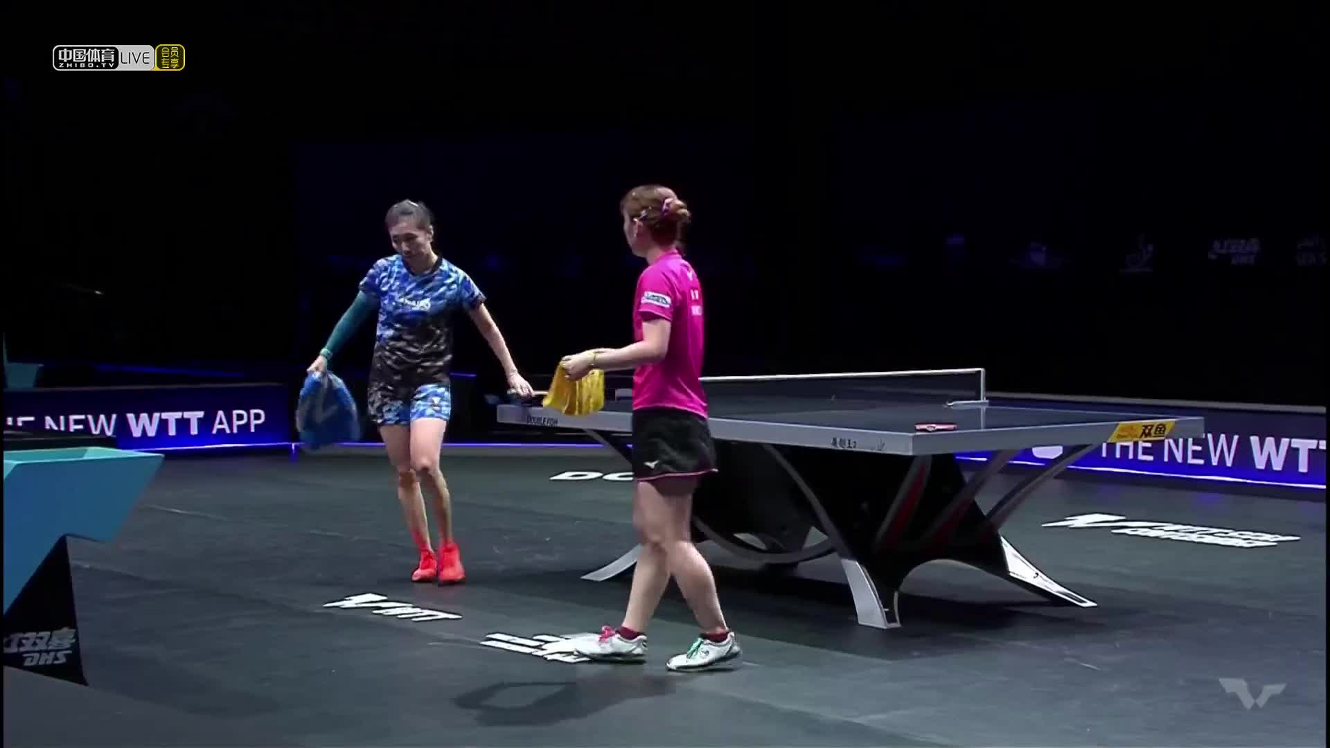 韩莹 VS 加藤美优  2022WTT明星挑战赛多哈站(卡塔尔) 女单半决赛