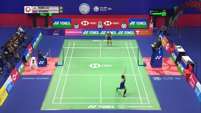 经典回顾：2018年中国香港羽毛球公开赛女单半决赛：因达农VS成池炫  因达农愈战愈勇