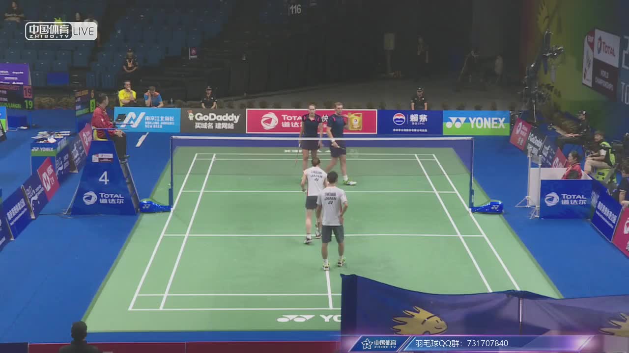 塞德尔/琳达 vs 渡边勇大/东野有纱 2018南京世锦赛 混双