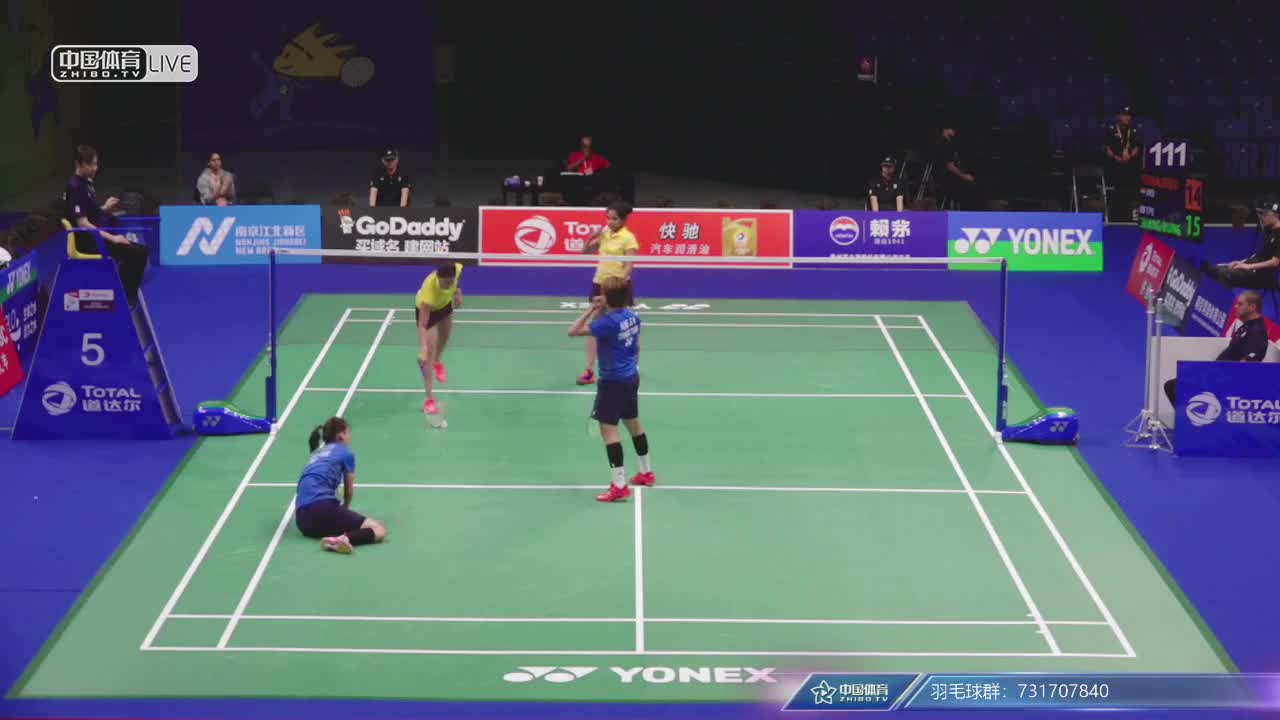 蓬纳帕/斯基-瑞迪 vs 姜凯心/洪诗涵 2018南京世锦赛 女双