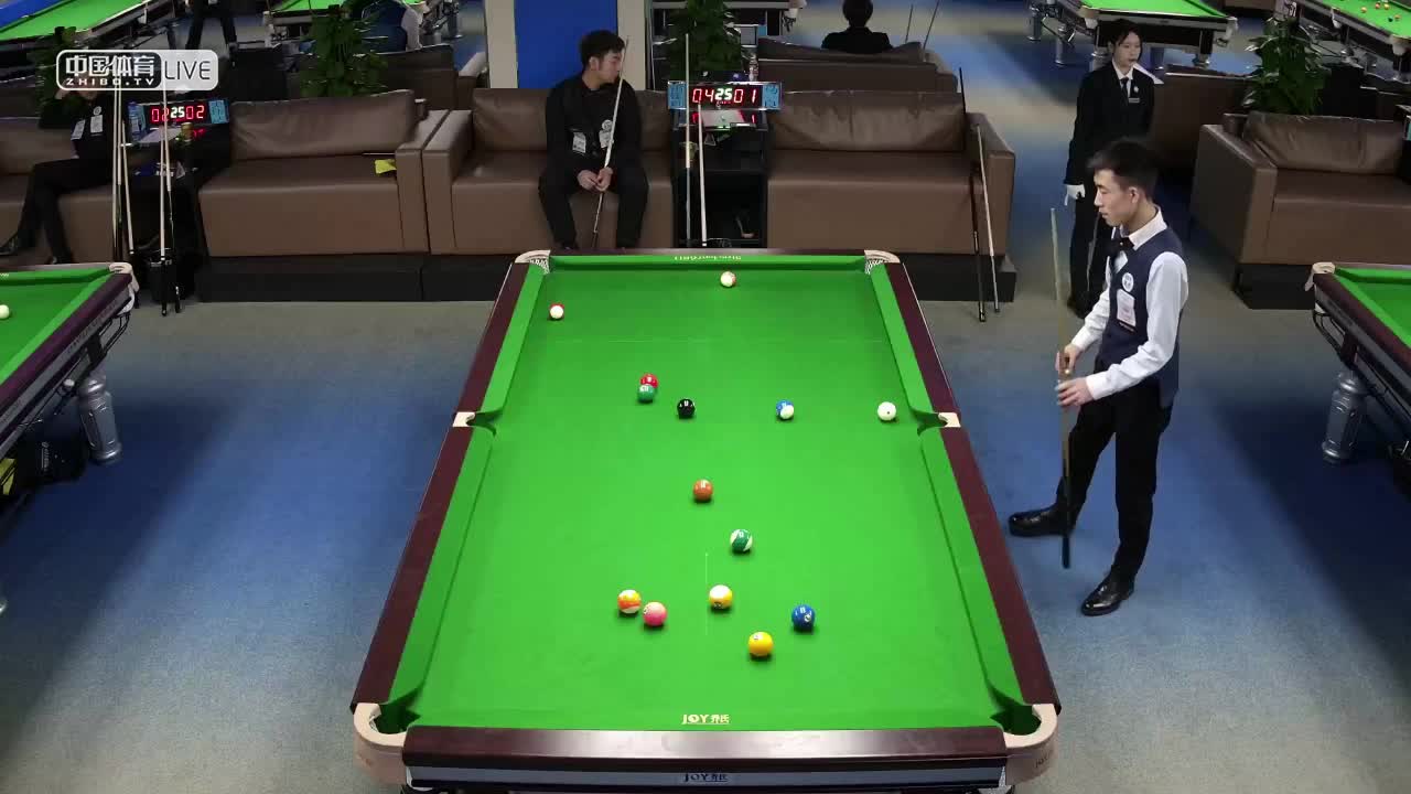 2021乔氏中式台球中国精英赛 第二阶段112进56双败淘汰　雷镒玮 VS 马良　