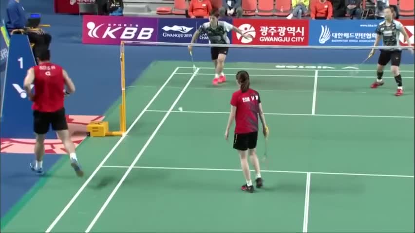 经典回顾：2018年韩国羽毛球大师赛混双决赛集锦 韩国队的内卷之战