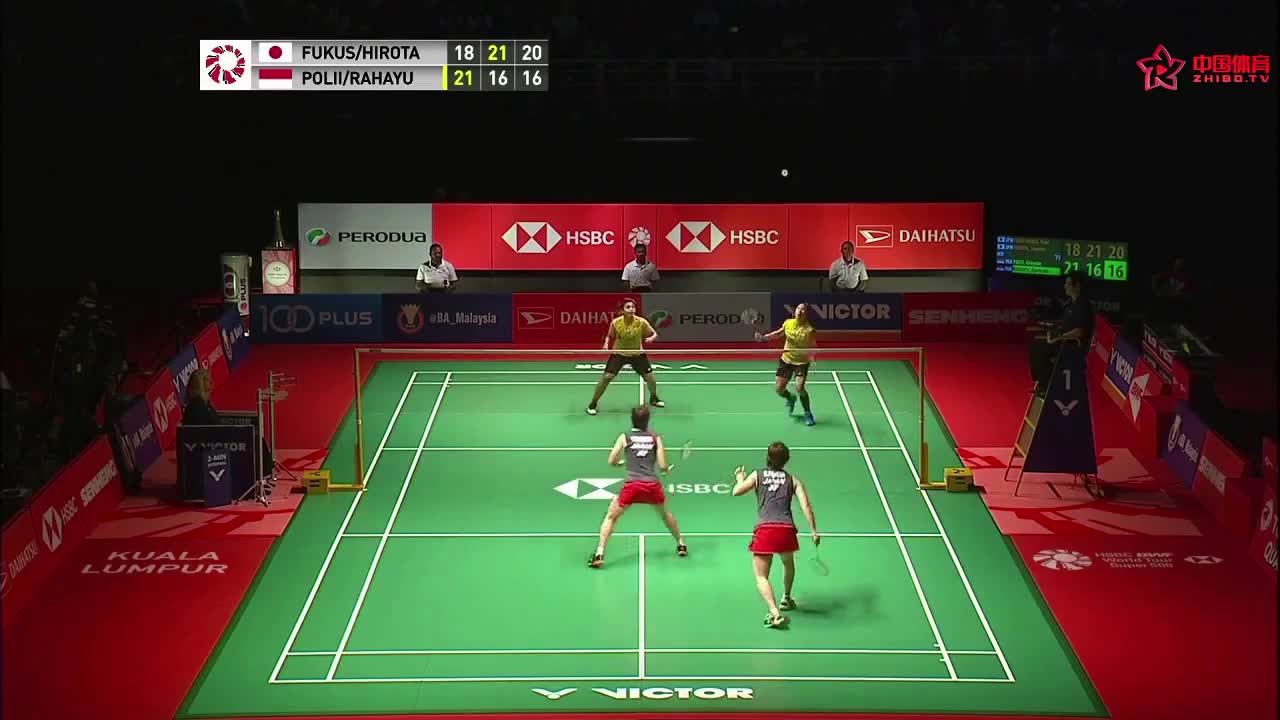 日本组合福岛由纪/广田彩花夺马来西亚大师赛女双冠军