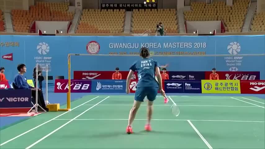 经典回顾：2018年韩国羽毛球大师赛女单决赛集锦，见证李雪芮加冕