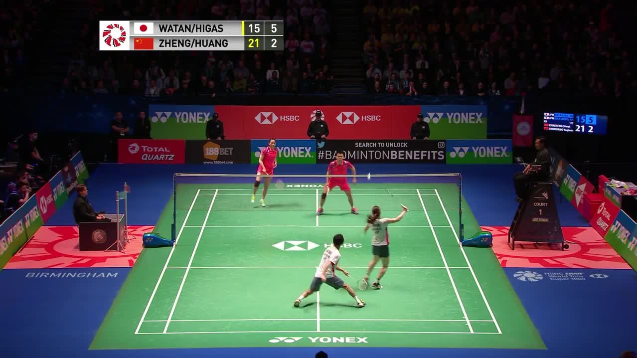 2018年全英公开赛 郑思维/黄雅琼vs渡边勇大/东野有纱 精彩回顾