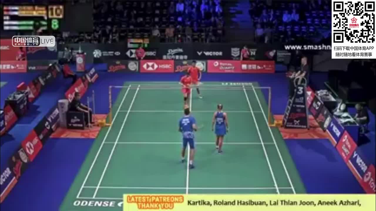 郑思维/黄雅琼vs克里斯-爱德考克/加布里-爱德考克 2018丹麦公开赛混双1/4决赛