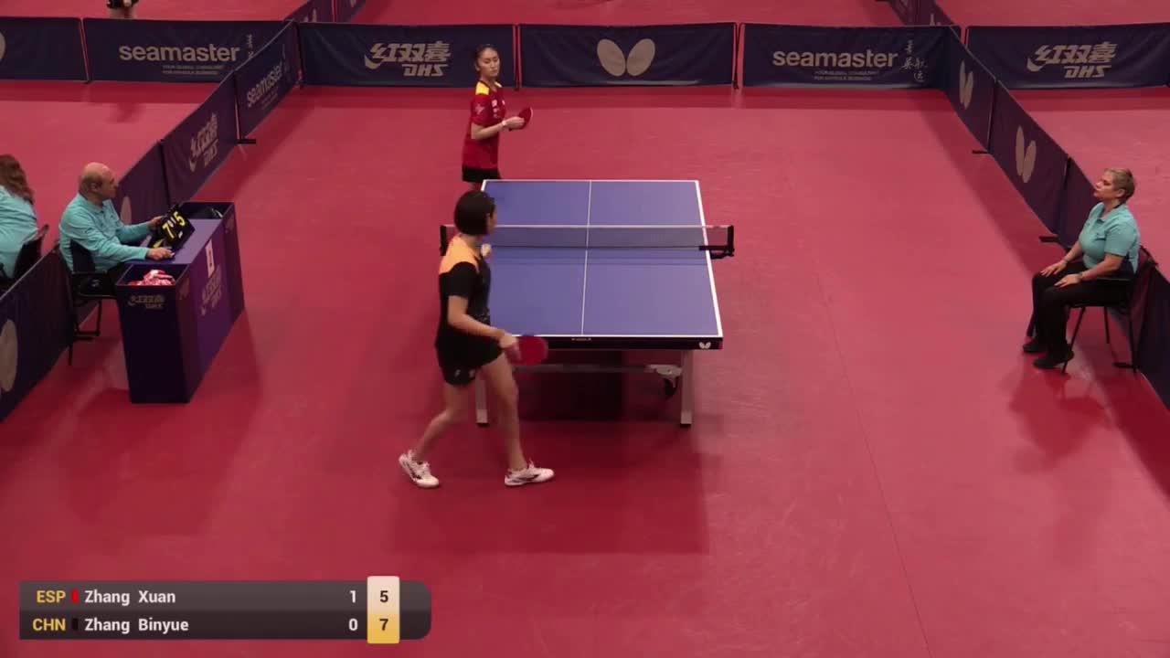 张缤月 CHN vs 张璇 ESP 2019葡萄牙挑战赛 女单资格赛第二轮