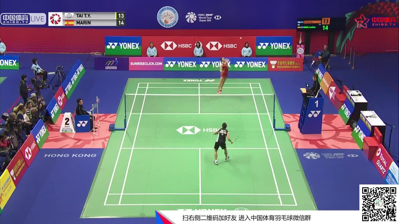 戴资颖 vs 马琳 2018香港公开赛 女单1/4决赛