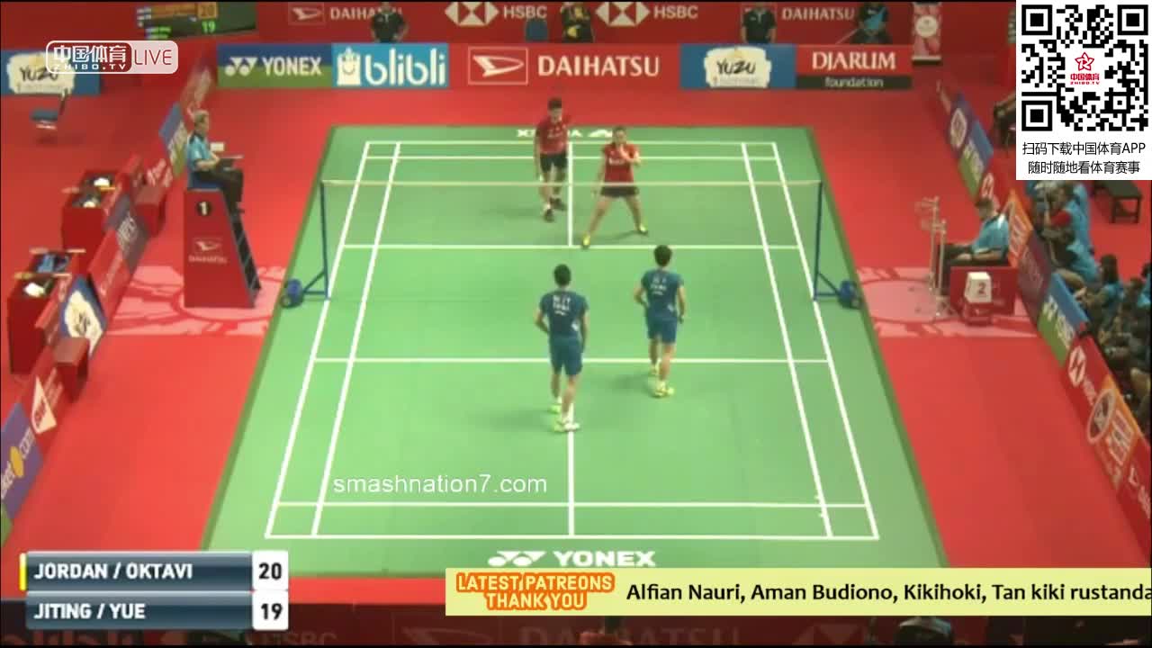 帕温·约旦/美拉蒂 VS 何济霆/杜玥 2019印尼大师赛 混双1/16决赛