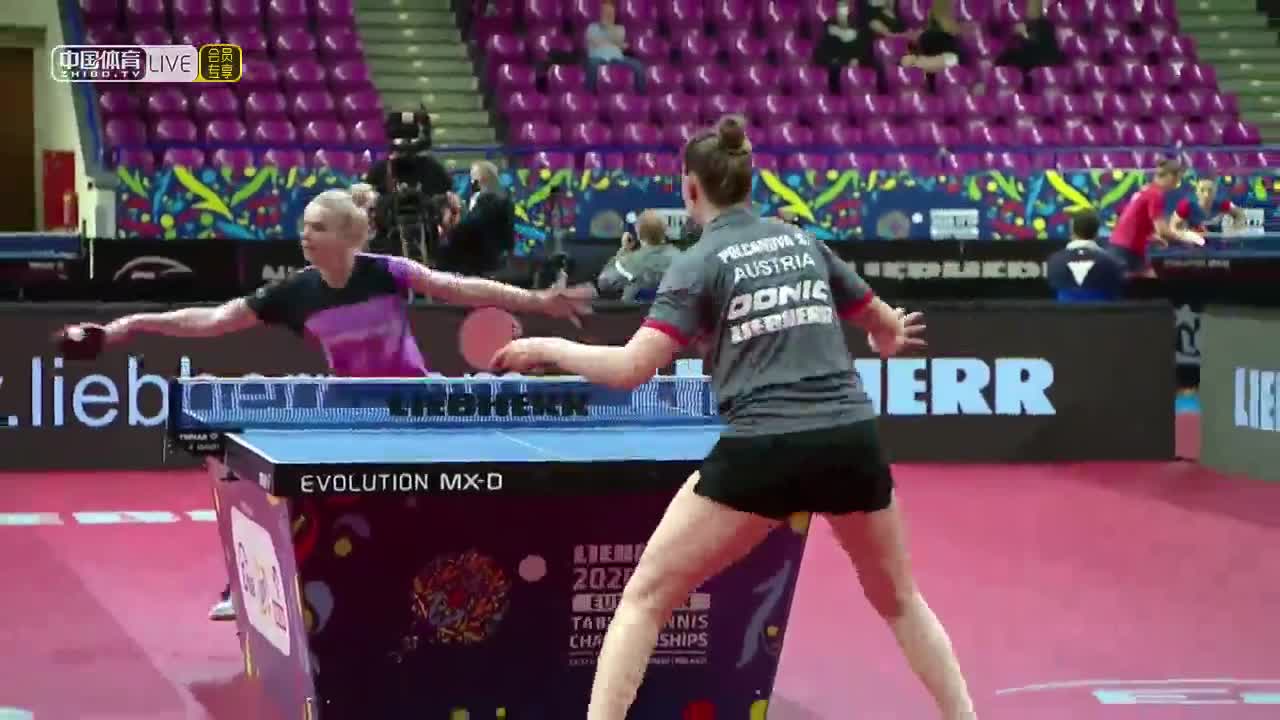 波尔卡诺娃 VS 迪亚科努 2020欧洲乒乓球锦标赛 女单1/16决赛