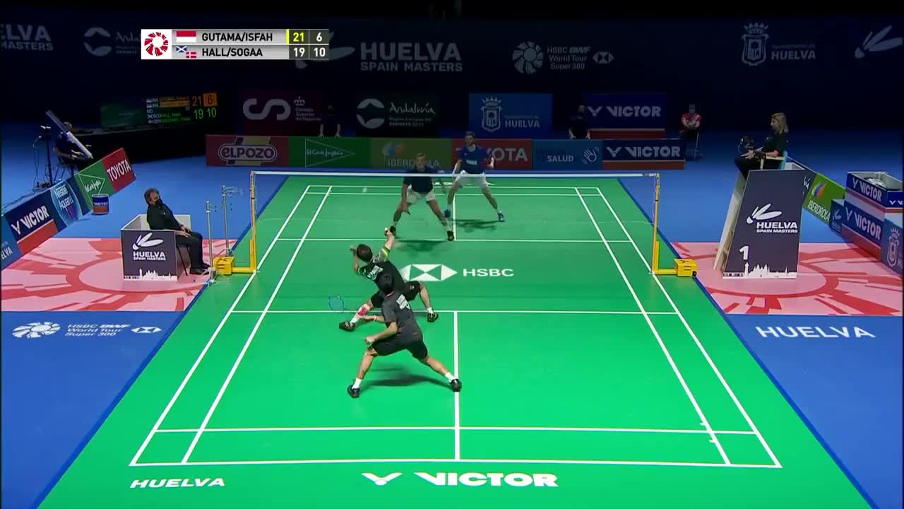 西班牙大师赛男双半决赛 古塔玛/伊斯法哈尼VS霍尔/索佳德 全场Highlights