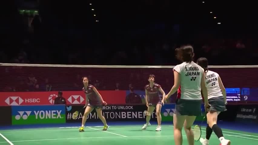 经典回顾：2018年全英羽毛球公开赛女双半决赛：福岛由纪/广田彩花VS田中志穗/米元小春 日本队的超