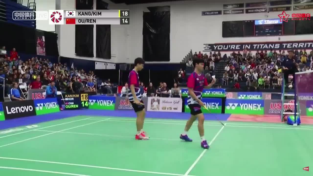 欧烜屹/任翔宇vs姜珉赫/金元昊 美国公开赛男双决赛