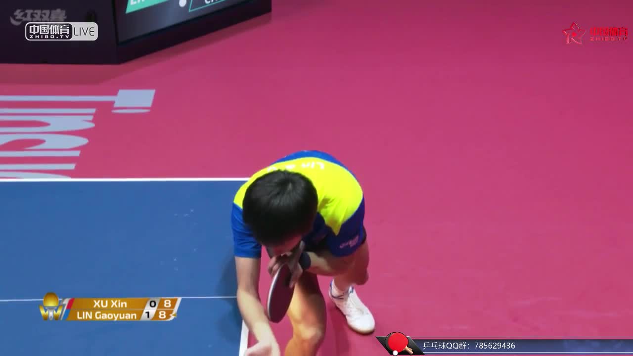 许昕 CHN vs 林高远 CHN 2018 ITTF世界巡回赛总决赛男单1/4决赛