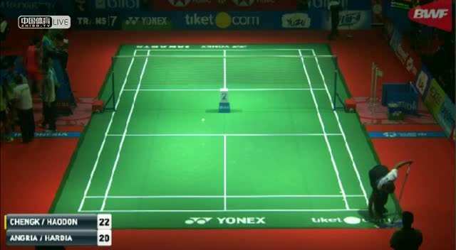 韩星恺/周昊东 vs 安格里亚万/哈迪安多 印尼公开赛 男双1/16决赛