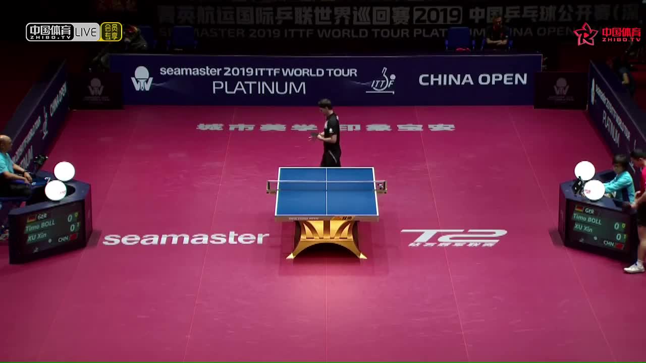 许昕 CHN vs 波尔 GER 2019中国公开赛男单1/4决赛