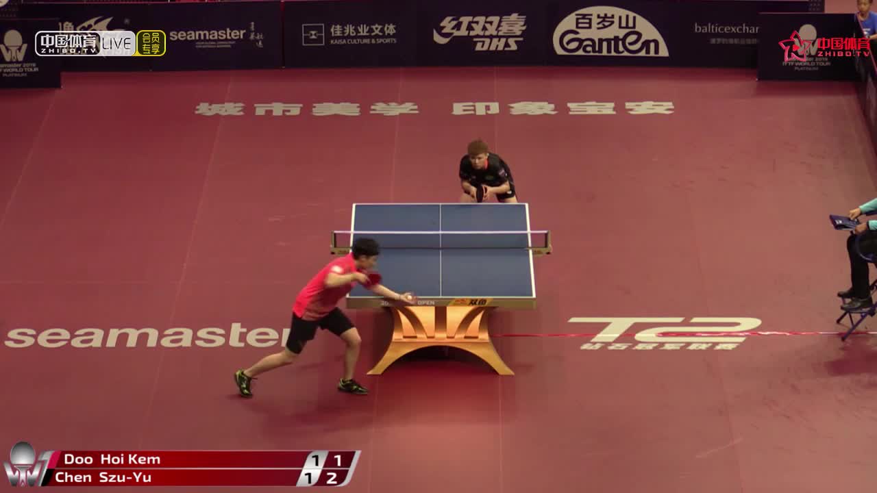 杜凯琹 HKG vs 陈思羽 TPE 2019中国公开赛 女单正赛第一轮