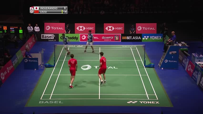 经典回顾：2019世锦赛男双八分之一决赛，李俊慧/刘雨辰VS井上拓斗/金子祐树