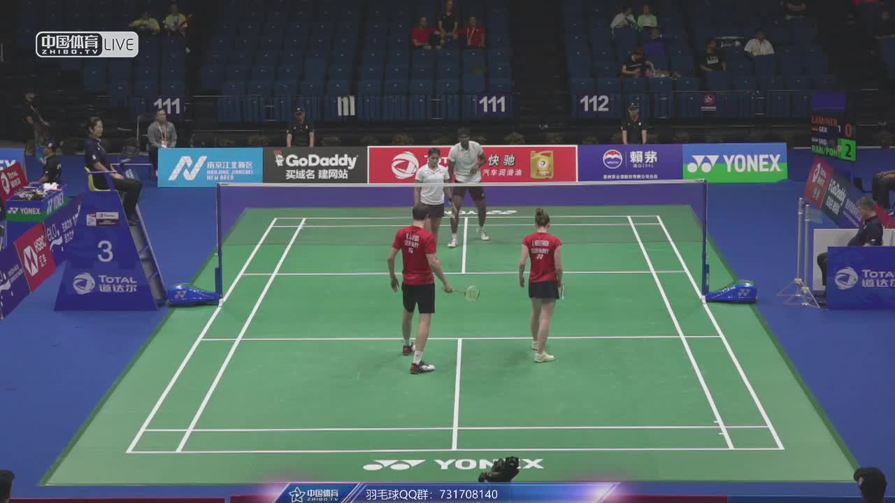 拉姆斯富斯/伊莎贝尔 vs 兰基雷迪/蓬纳帕 2018南京世锦赛 混双
