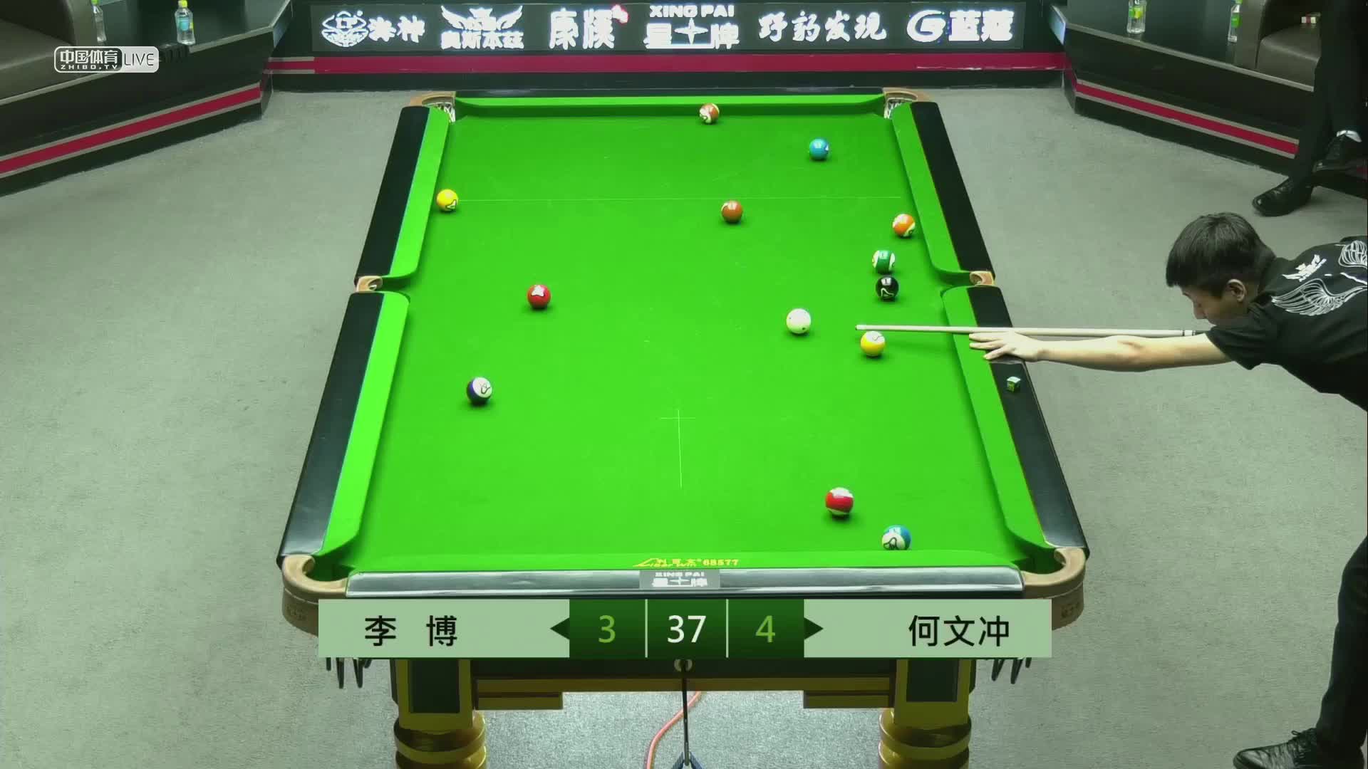 康溪盛世中式台球对抗赛 何文冲  vs  李博
