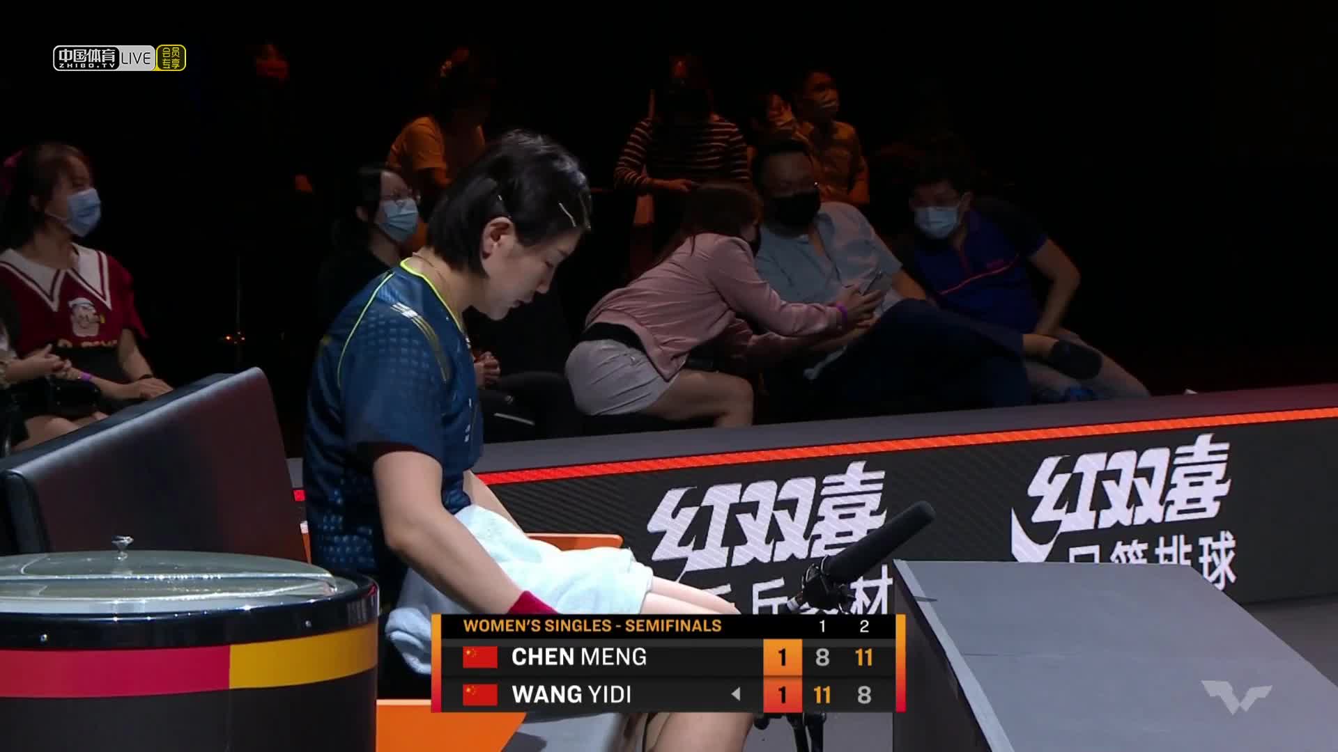 2021WTT世界杯决赛 女单半决赛　陈梦 vs 王艺迪