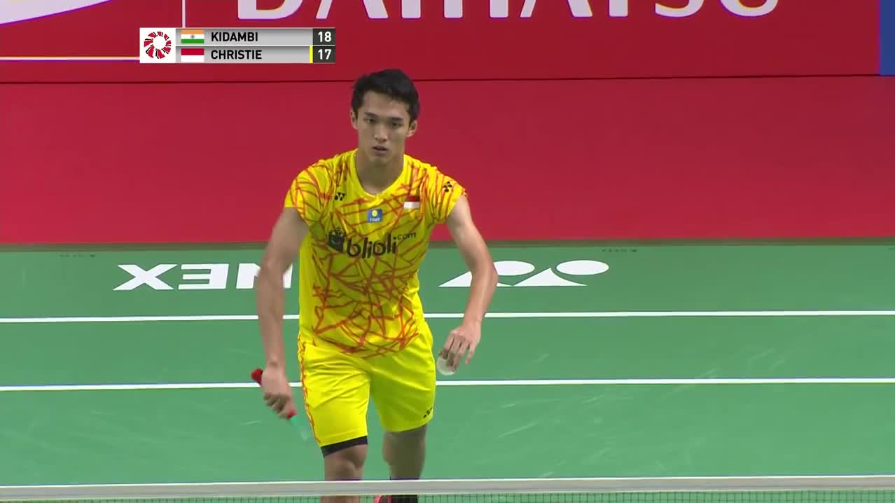 2019印尼大师赛 乔纳坦2-0斯里坎特 精彩集锦