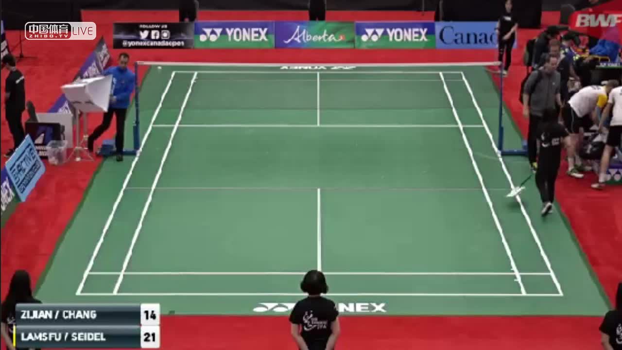 邸子健/王昶 VS 拉姆斯富斯/塞德尔  2018加拿大公开赛 男双半决赛