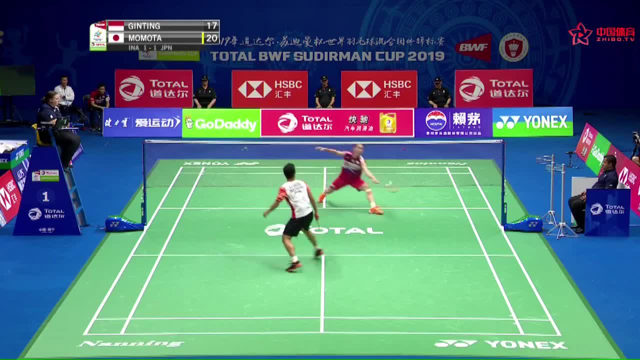 2019苏杯|线断输球！桃田杀球金廷招架不住