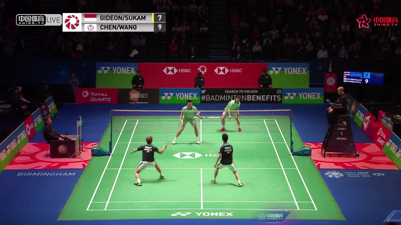 费纳尔迪/苏卡穆约 vs 陈宏麟/王齐麟 2018全英公开赛 男双1/4决赛