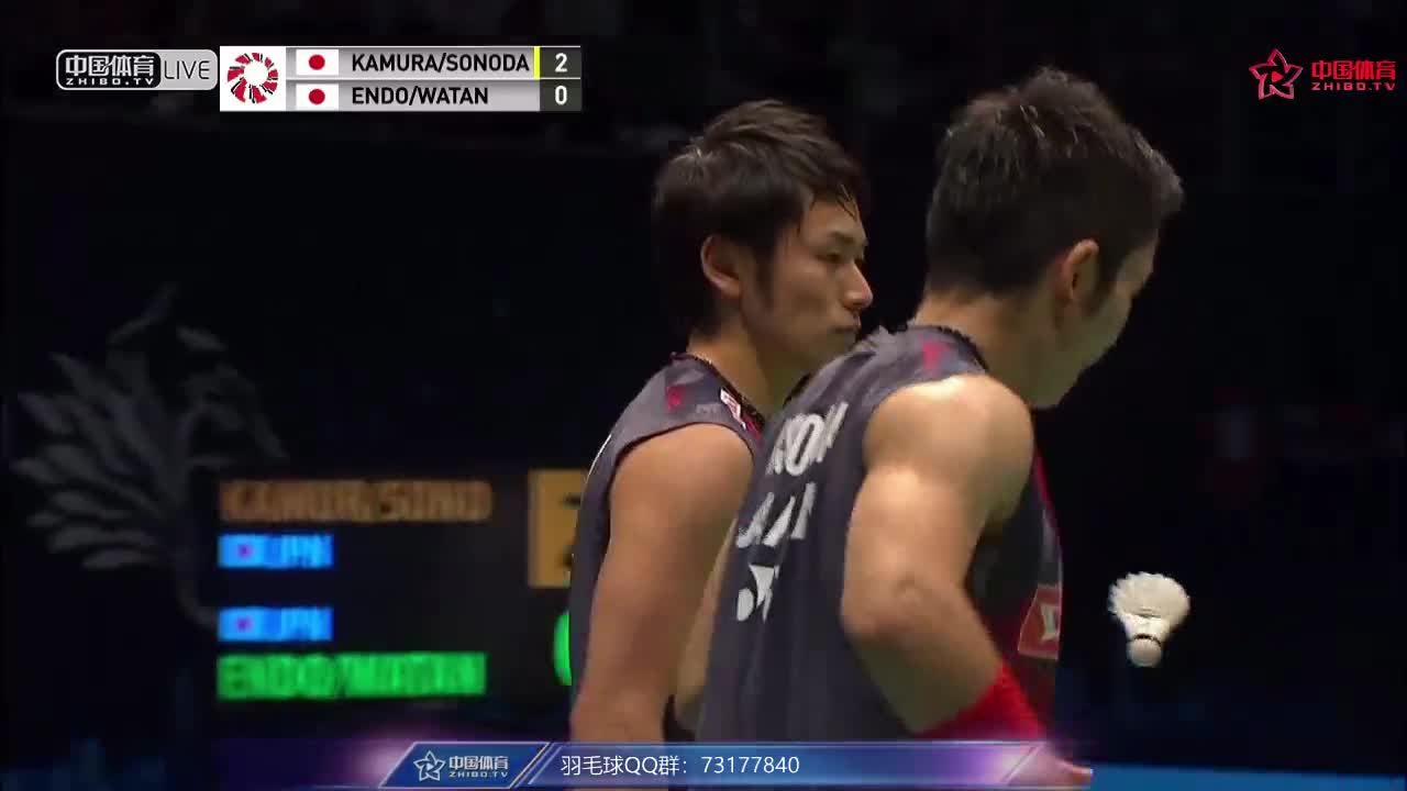 远藤大由/渡边勇士 vs 嘉村健士/田园启悟 马来西亚公开赛 男双决赛