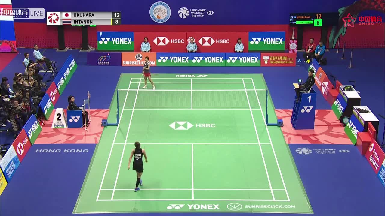 奥原希望 vs 因达农 女单决赛 香港公开赛