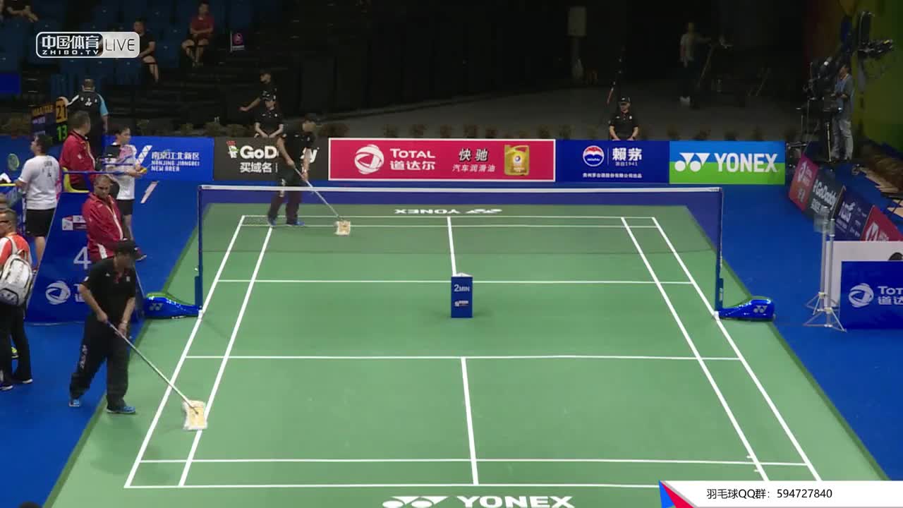 马斯/塔博林 vs 周菲利/周-瑞安 2018南京世锦赛 男双第一轮