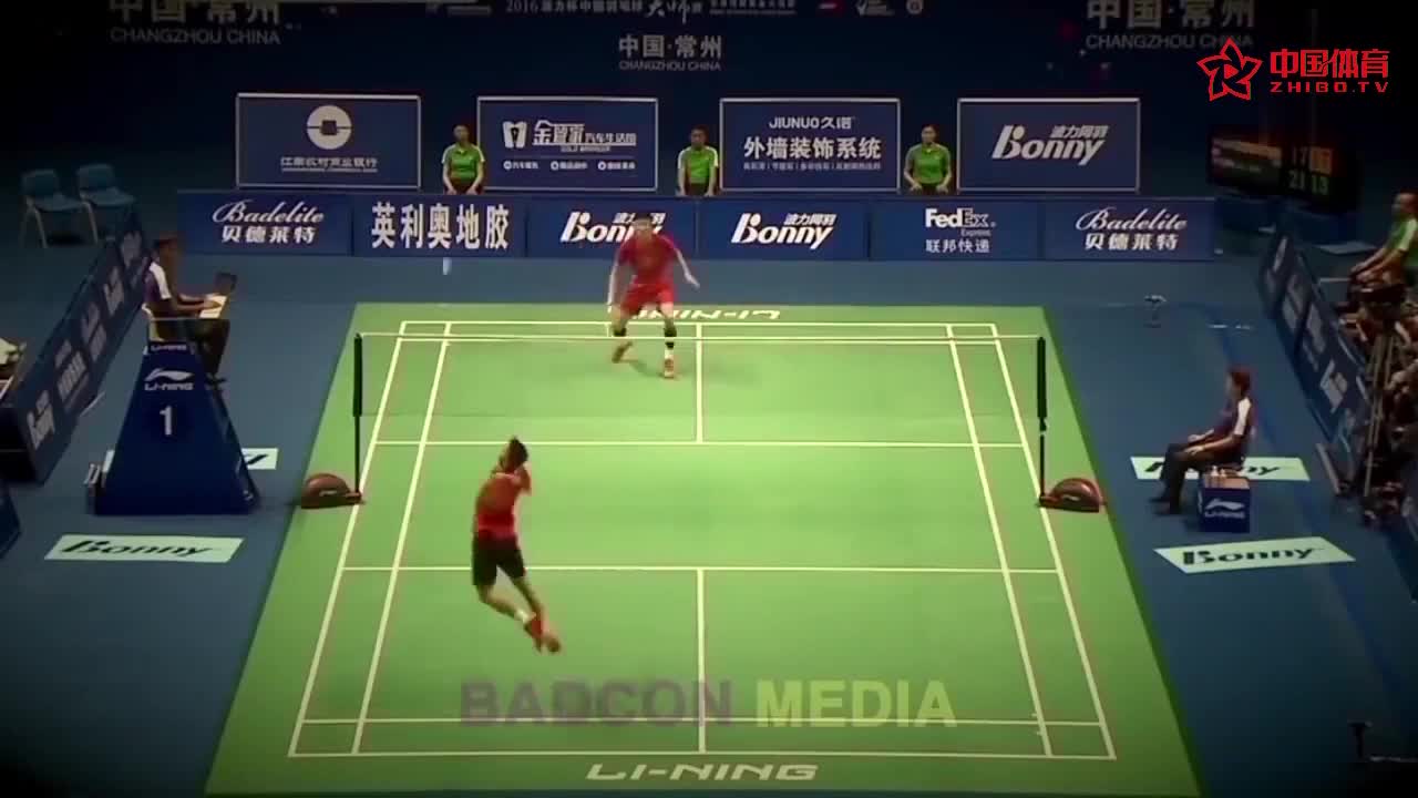 林丹骚气操作之四网前停顿勾对角