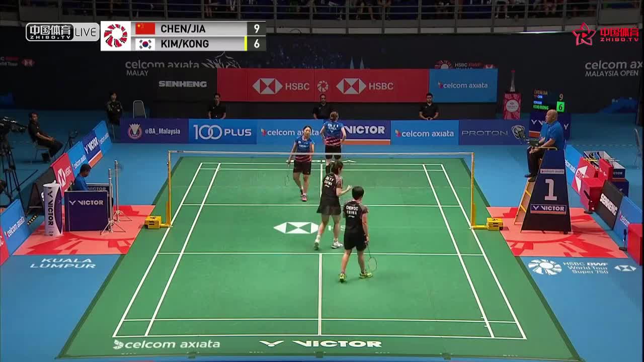 陈清晨/贾一凡 VS 金慧麟/孔熙容 马来西亚公开赛 女双半决赛