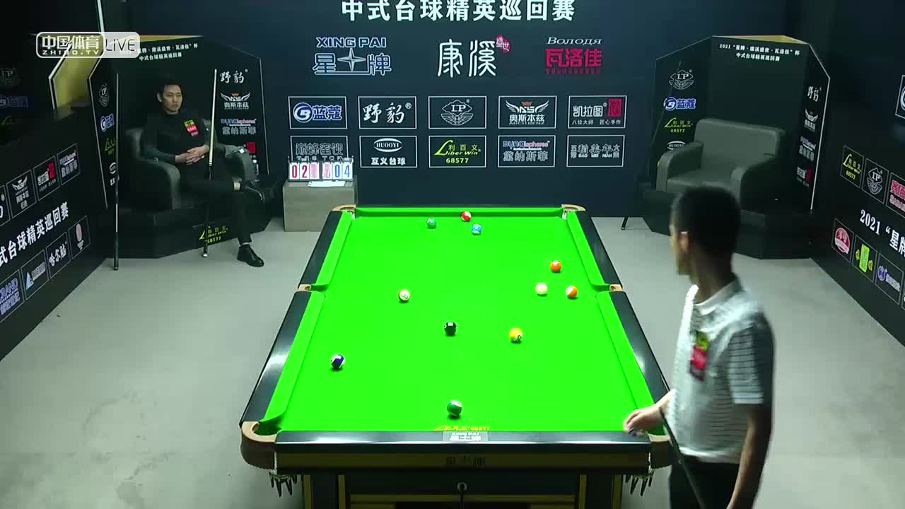 2021中式台球精英巡回赛 第二阶段败部第二轮　陈双有 vs 陈海成