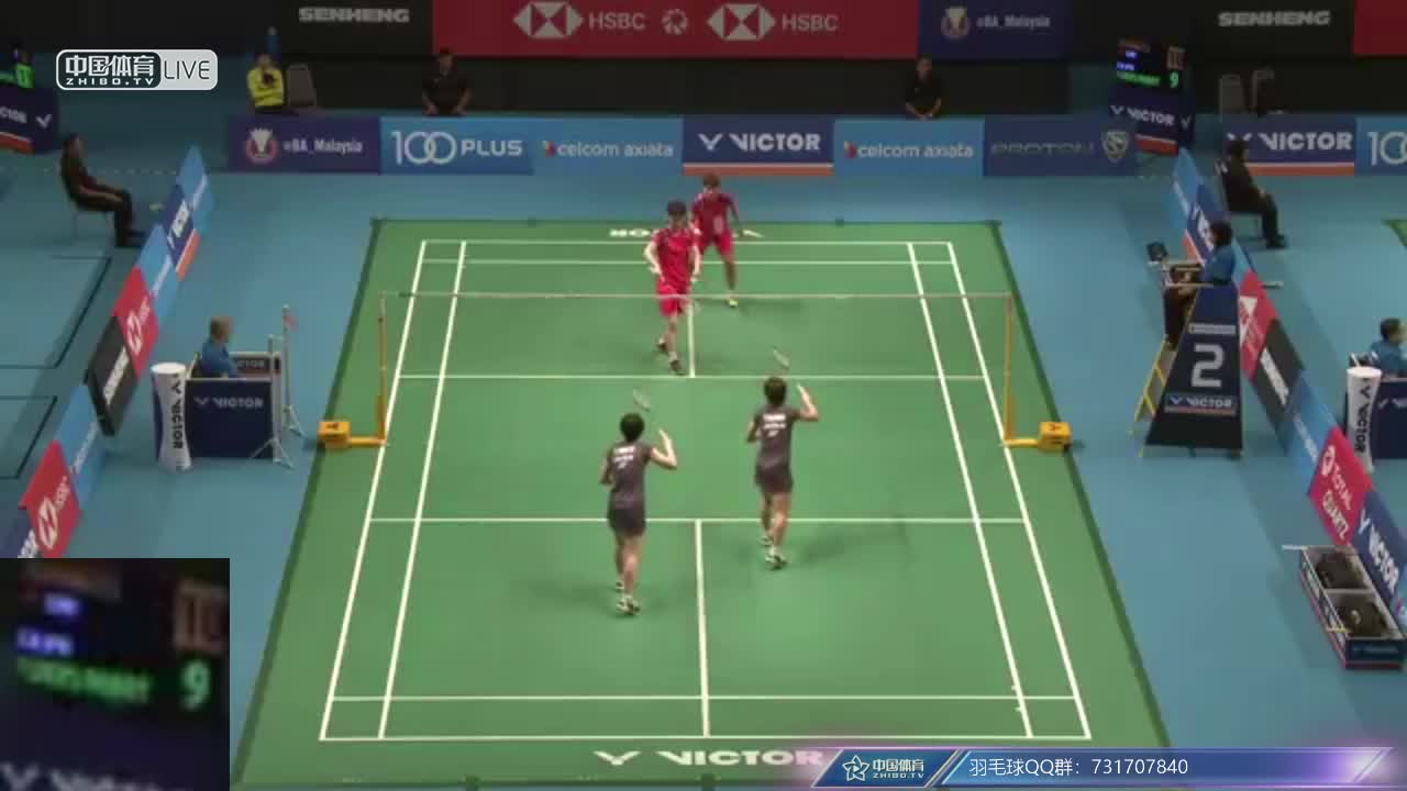 黄东萍/李汶妹CHN  vs 福岛由纪/广田彩花JPN 2018马来西亚公开赛 女双1/8决赛