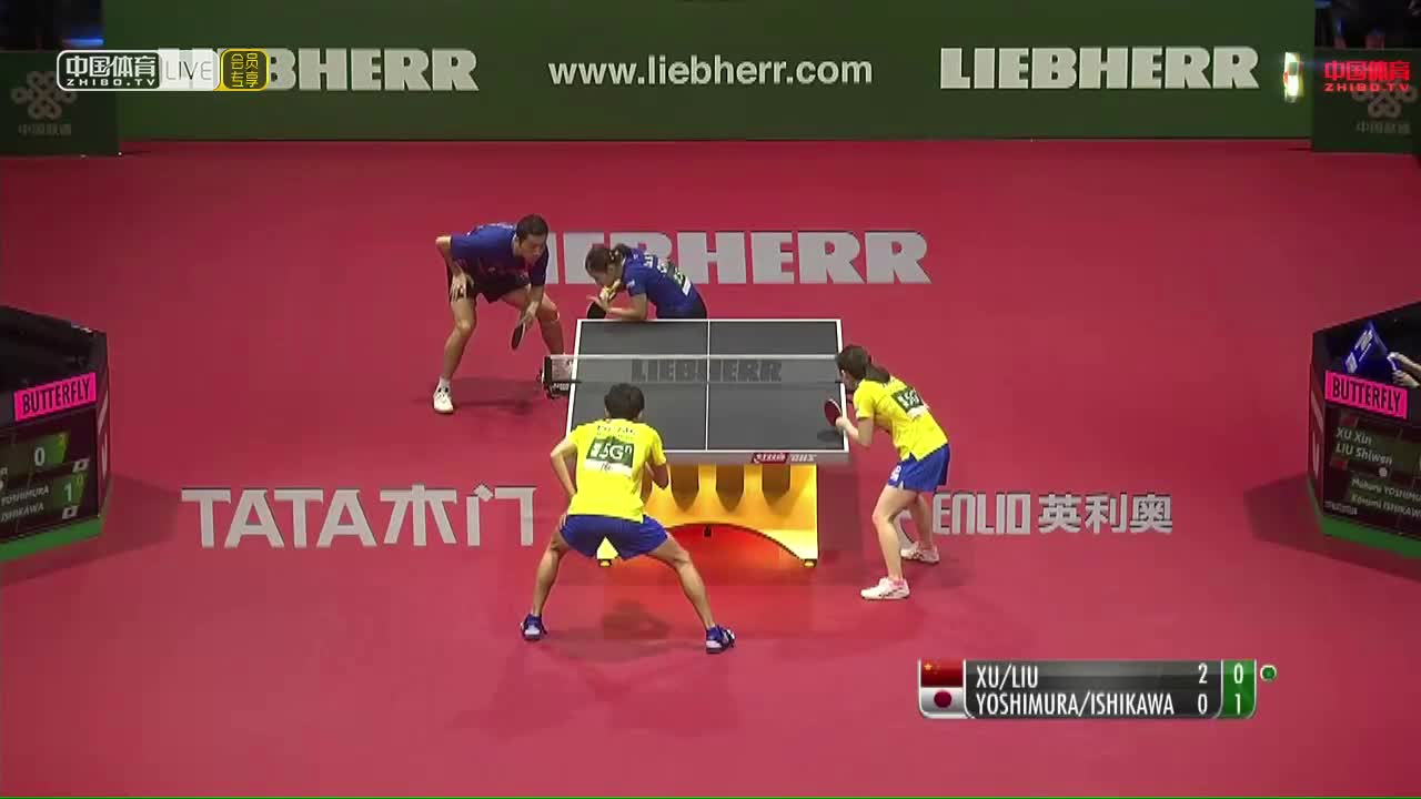 刘诗雯/许昕 CHN vs 石川佳纯/吉村真晴 JPN 2019世乒赛混双决赛